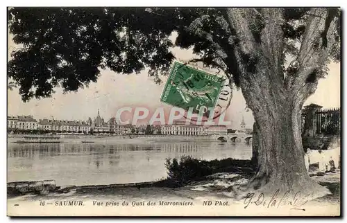 Cartes postales Saumur Vue Prise du Quai des Marronniers