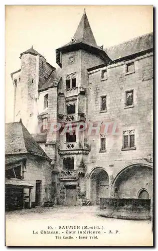 Ansichtskarte AK Saumur Le Chateau Cour Interieure