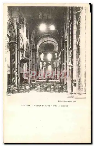 Cartes postales Issoire Eglise St Paul Nef Choeur