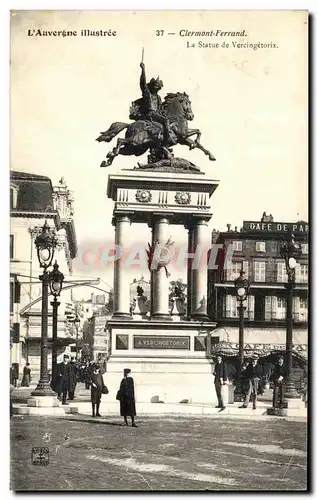 Cartes postales Clermont Ferrand La Statue de Vercingetorix