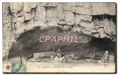 Cartes postales Royat La Grotte des Laveuses Lavandieres Femmes