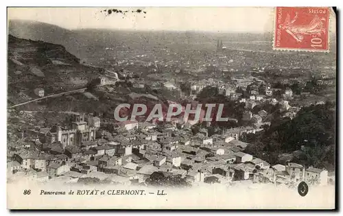 Cartes postales Royat et Clermont Panorama