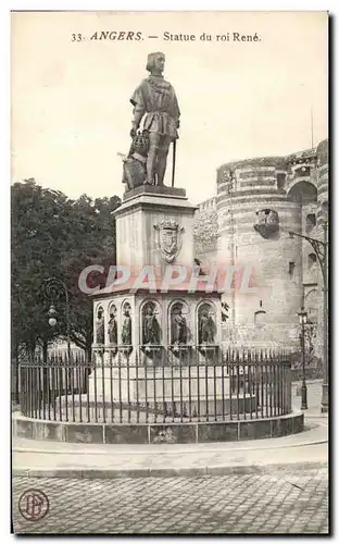 Cartes postales Angers Statue du Roi Rene