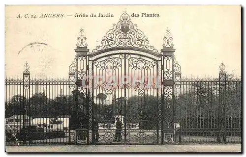 Cartes postales Angers Grille du Jardin Des Plantes