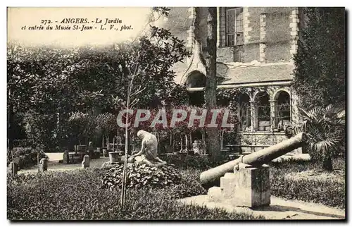 Ansichtskarte AK Angers Le Jardin et entree du Musee St Jean