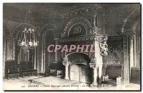 Ansichtskarte AK Angers Palais Episcopal Le salon rouge Ancien Eveche