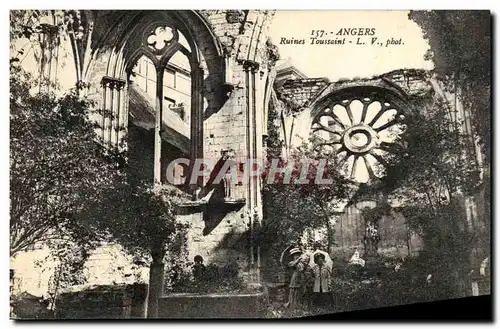 Cartes postales Angers Ruines Toussaint Femmes