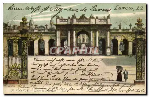 Cartes postales Nancy L Arc De Triomphe