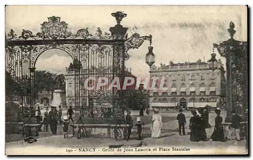 Cartes postales Nancy Grille De Jean Lamour et Place Stanislas