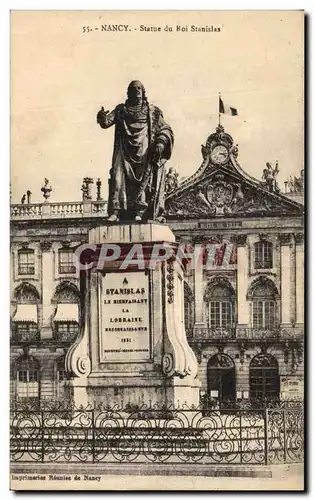 Cartes postales Nancy Statue du Roi Stanislas