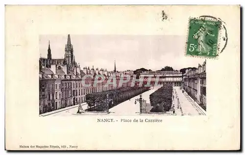 Cartes postales Nancy Place de la Carriere