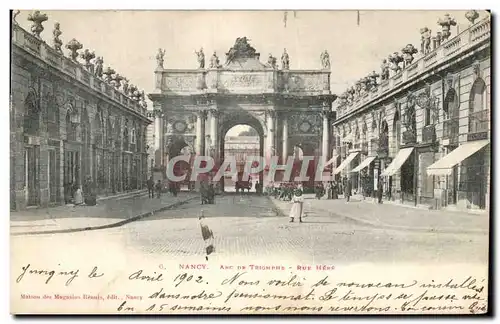 Cartes postales Nancy Arc de Triomphe Rue Here