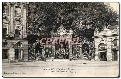 Cartes postales Nancy Fontaine de Neptune