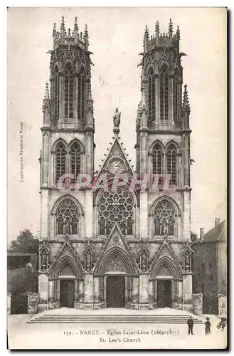 Cartes postales Nancy Eglise Saint Leon