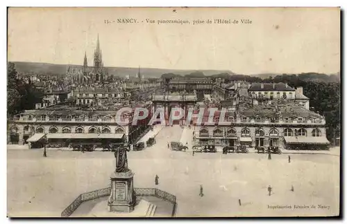 Cartes postales Nancy Vue Panoramique Prise de L Hotel de Ville