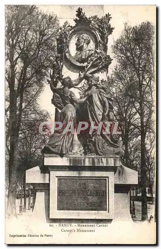 Cartes postales Nancy Monument Carnot