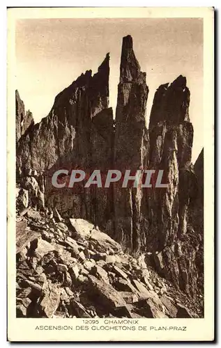 Cartes postales Chamonix Ascension Des Clochetons De Plan Praz