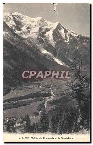 Cartes postales Vallee de Chamonix Et Le Mont Blanc