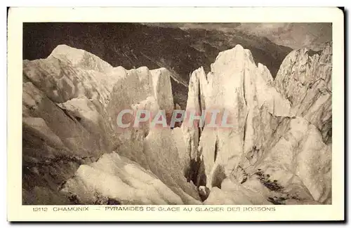 Ansichtskarte AK Chamonix Pyramides De Glace Du Glacier Des Bossons