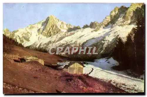 Cartes postales Aiguilles de Chamonix Vue De Merlet