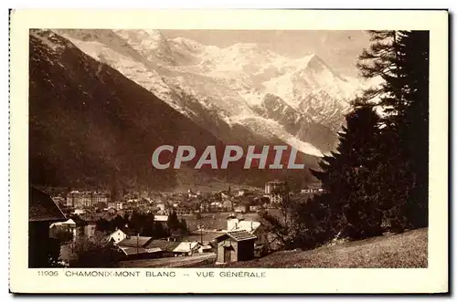 Cartes postales Chamonix Mont Blanc Vue Generale