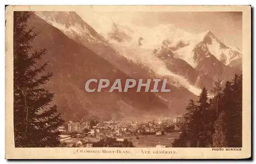 Cartes postales Chamonix Mont Blanc Vue Generale