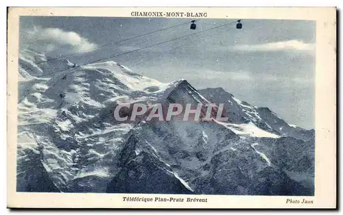 Cartes postales Chamonix Mont Blanc Teleferique Plan Pratz Brevent