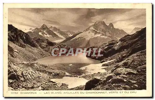 Cartes postales Chamonix Mont Blanc Aiguilles Du Chardonnet Verte et du Dru