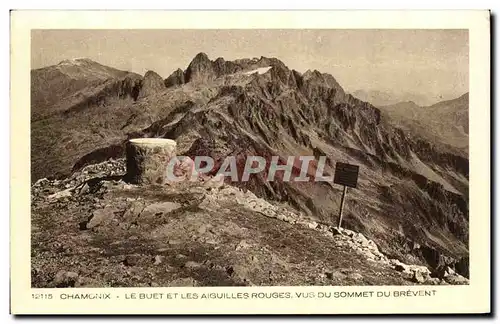 Cartes postales Chamonix Le Buet Et Les Aiguilles Rouges Vus Du Sommet