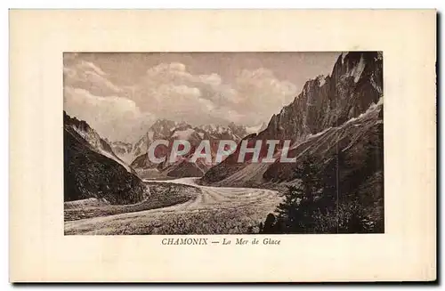 Cartes postales Chamonix La Mer de Glace