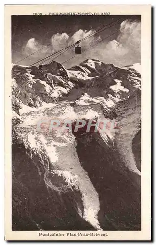 Cartes postales Chamonix Funicuiaire Plan Praz Brevent