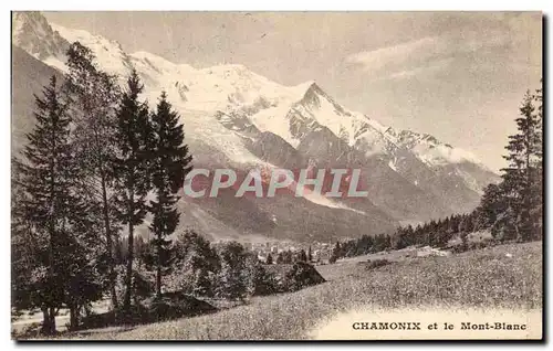 Cartes postales Chamonix et le Mont Blanc