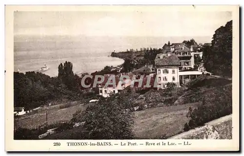 Cartes postales Thonon les Bains Le Port Rive et le Lac