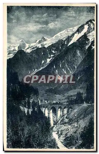 Cartes postales Chamonix viaduc Sainte Marie