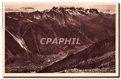 Ansichtskarte AK Chamonik Mont Blanc La Vallee de Chamonix et le Brevent vue prise du telepherique de l aiguille