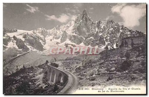 Cartes postales Chamonix Aiguille du et Chemin de Fer du Montenvers