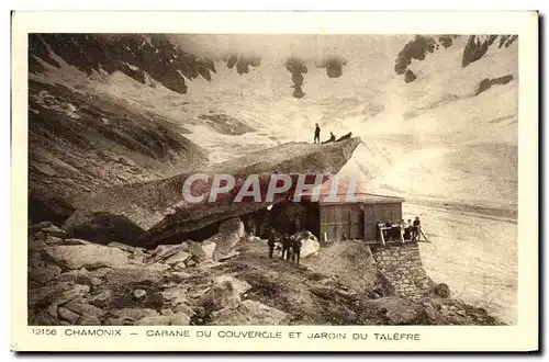 Ansichtskarte AK Chamonix Mont Blanc Cabane du couvercle et jardin du Talefre