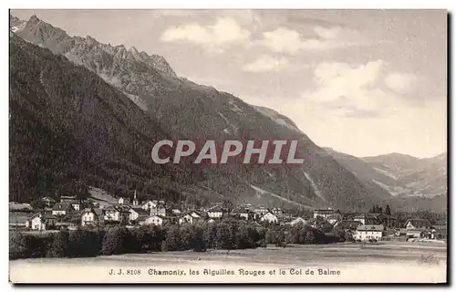 Cartes postales Chamonix Les Aiguilles Rouges et le Col de Balme