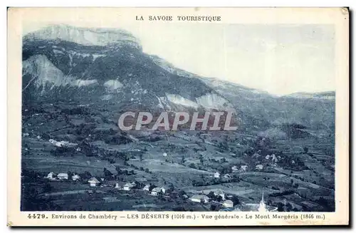 Cartes postales Les Deserts Vue Generale Le Mont Margeria Chambery