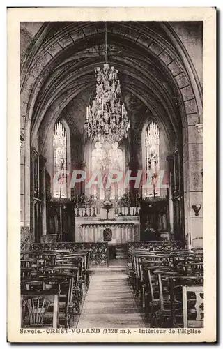 Ansichtskarte AK Savoie Crest Voland Interieur de l Eglise