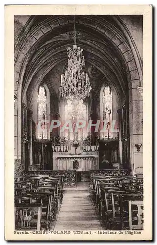 Cartes postales Savoie Crest Voland Interieur de l Eglise