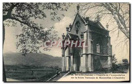 Cartes postales Myans Chapelle de L Annonciation sur la Route Nationale de Montmelian a Chambery