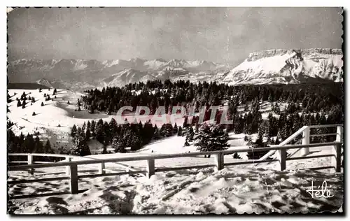 Cartes postales moderne Mont Reverd sur Aix Le Margerioz et la chaine des Alpes