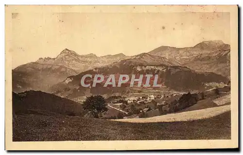 Cartes postales Notre Dame de Bellecombe et le Mont Charvin vus du Cheloup