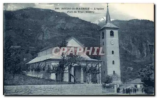 Cartes postales Bourg St Maurice L eglise Fort du Truc