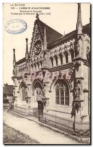 Ansichtskarte AK Abbaye d Hautecombe Entree de la Chapelle Fondee par St Bernard