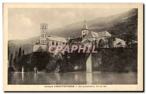 Ansichtskarte AK Abbaye d Hautecombe Le Monastere Vu du Lac