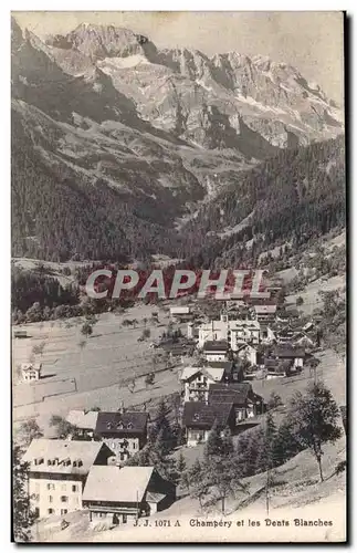 Cartes postales Champery et Les Dents Blanches