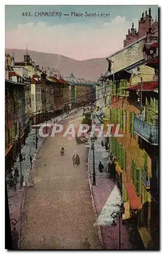 Cartes postales Chambery Place Saint Leger