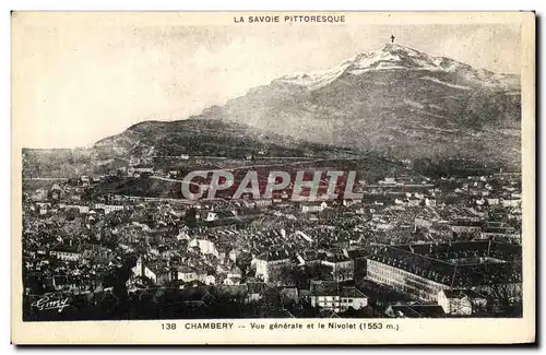 Ansichtskarte AK Chambery Vue Generale et le Nivolet